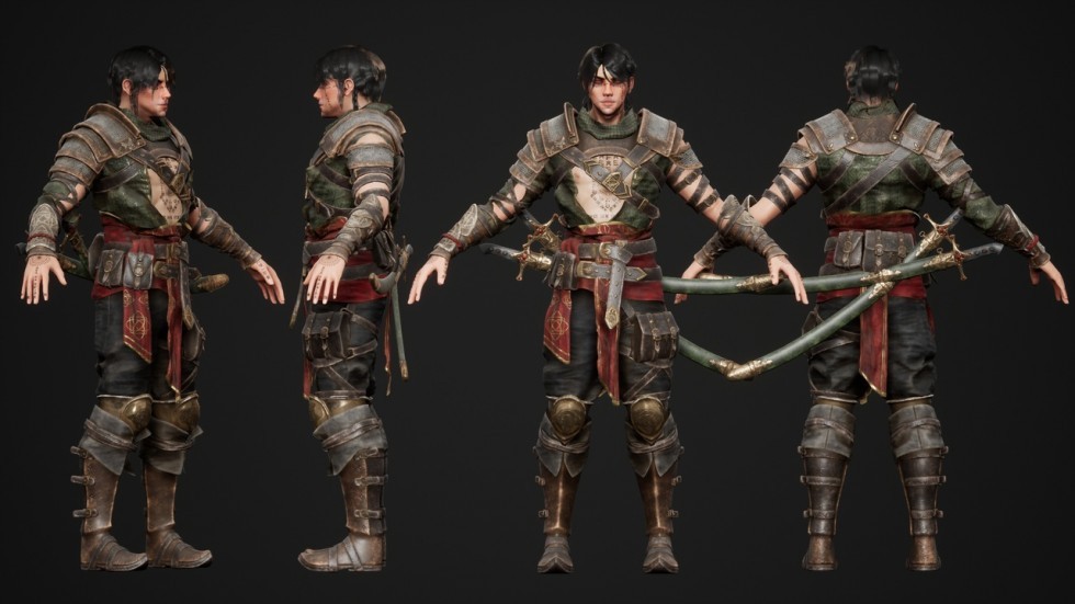 UE4虚幻5 Eastern Assassin 东方刺客剑客侠士角色模型