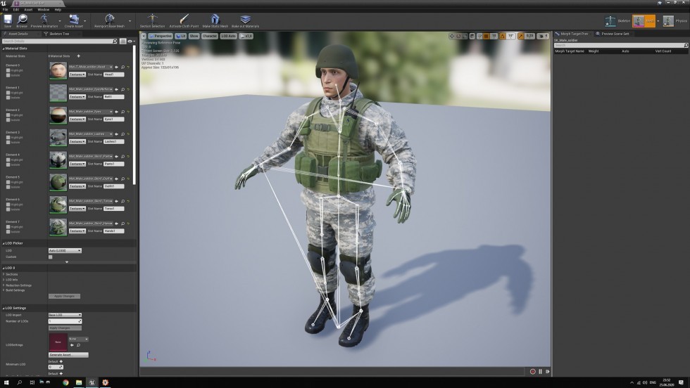 UE4虚幻5 Male Soldier 男性士兵角色模型