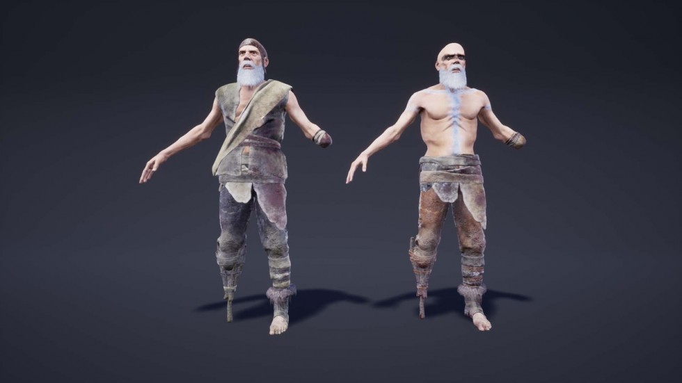 UE4虚幻5 Primitive Characters (Pack) 原始人物角色模型