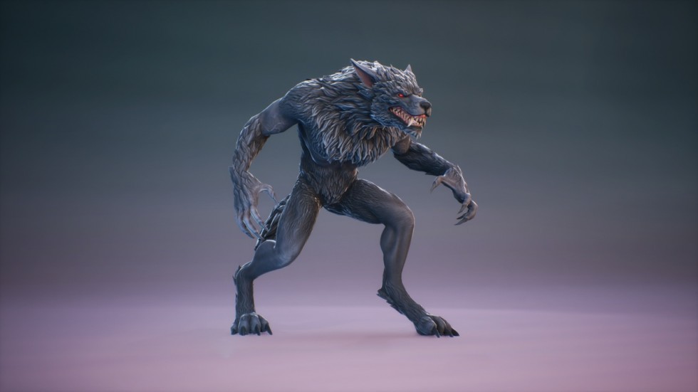 UE5虚幻5 Werewolf 野蛮狼人角色模型带动画