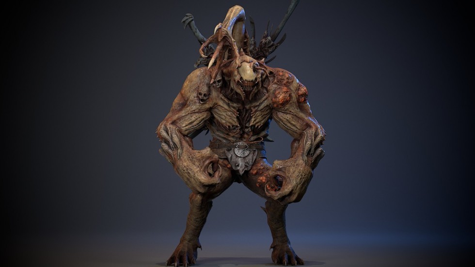 UE4虚幻5 Mutant Monster 10 游戏低多边形变种怪物角色带动画