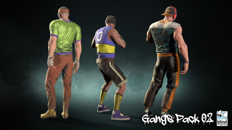 UE4虚幻5 Gangs Pack 02 黑帮帮派角色包