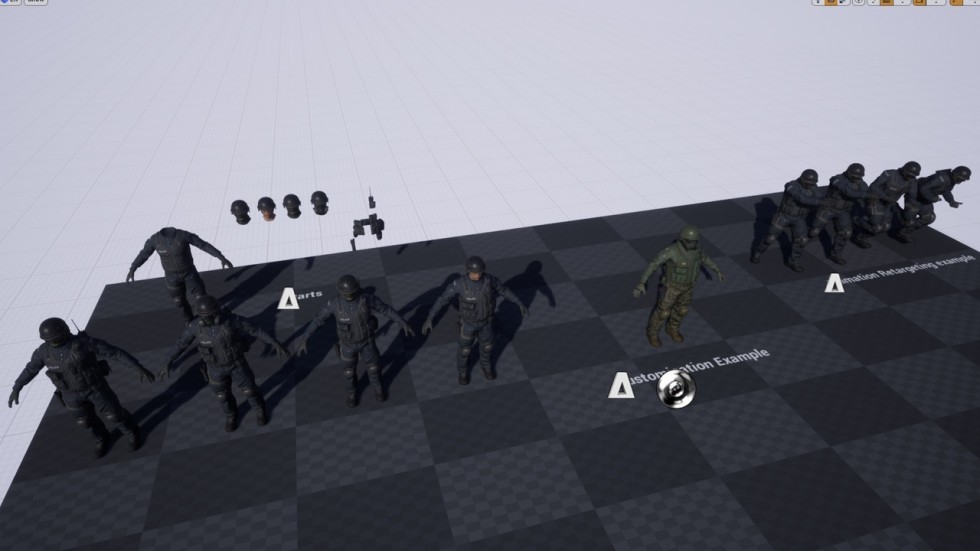 UE4虚幻5 G SWAT 特种士兵特警游戏反恐角色模型