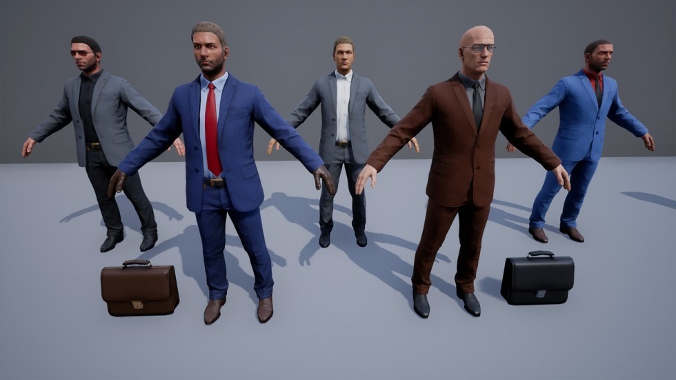 UE4虚幻5 Regular Male Civilian Character 男角色人物模型