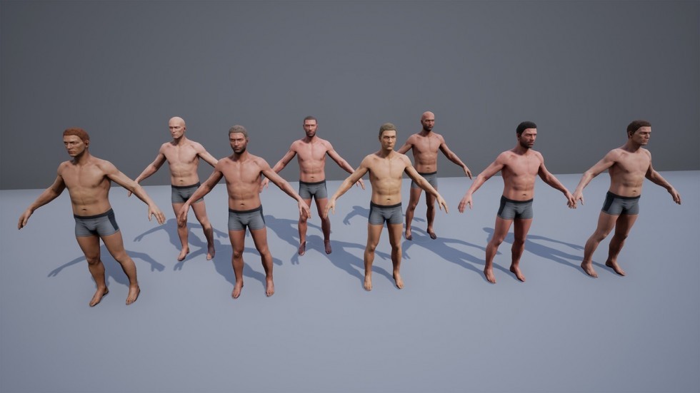 UE4虚幻5 Regular Male Civilian Character 男角色人物模型