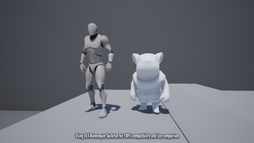 UE4虚幻5 Knight of Animal : Modular Polyart 卡通动物骑士模型