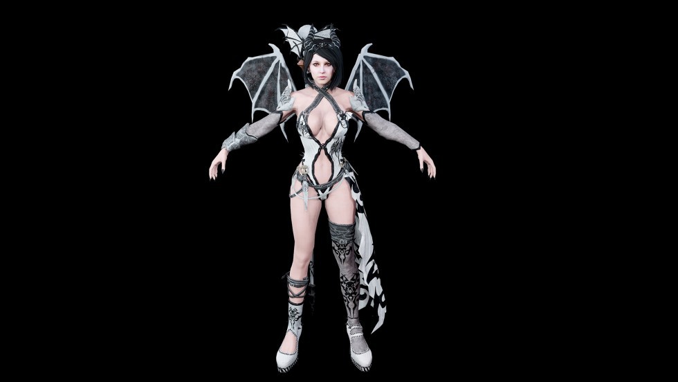 UE4虚幻5 Succubus 低多边形女妖魔鬼角色模型