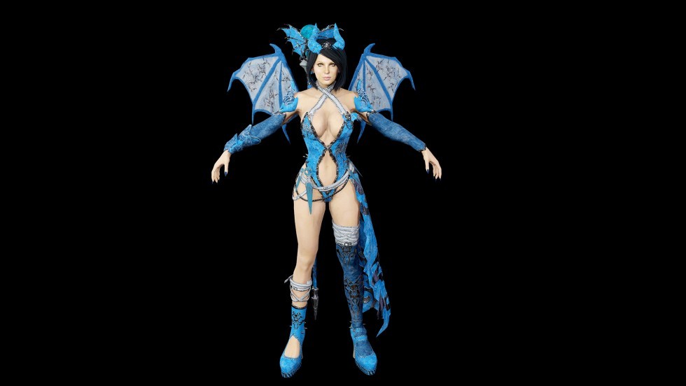 UE4虚幻5 Succubus 低多边形女妖魔鬼角色模型