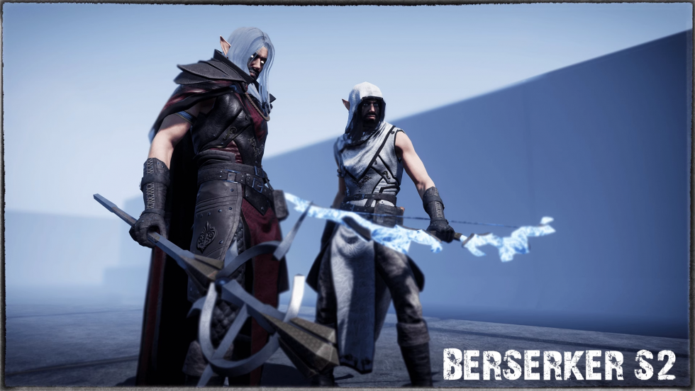 UE4虚幻5 BerserkerS2꞉ Mage and Archer 魔幻男法师射手角色模型