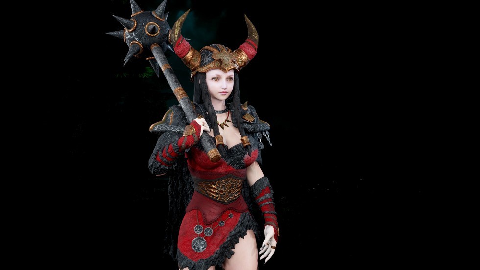 UE4虚幻5 Warrior Girl Pack 游戏女性战士角色资源包