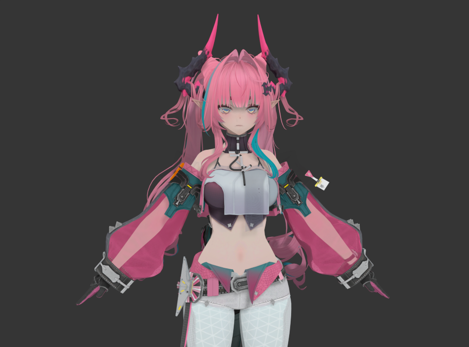明日方舟终末地 伊冯 3DMAX 2019绑定