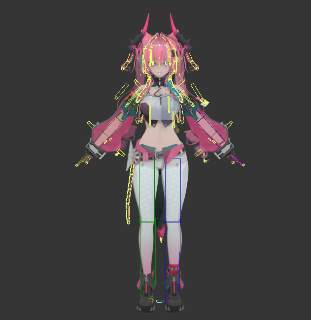 明日方舟终末地 伊冯 3DMAX 2019绑定