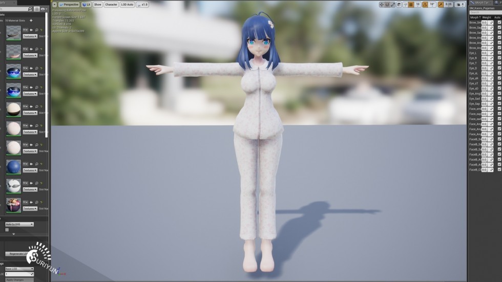 卡通动漫日风美少女萝莉制服动作动画人物角色模型