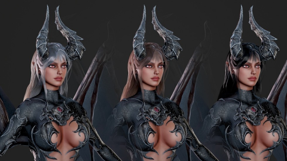 UE4虚幻5 Succubus Girl 可爱魅魔女孩人物角色模型