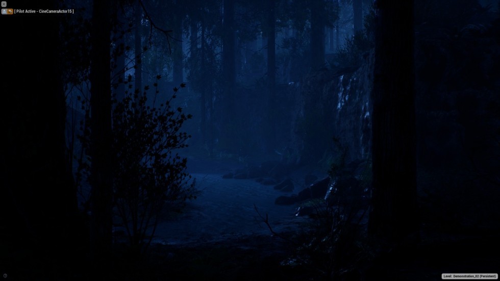 UE4虚幻5 The Forest 写实迷雾森林树木游戏场景