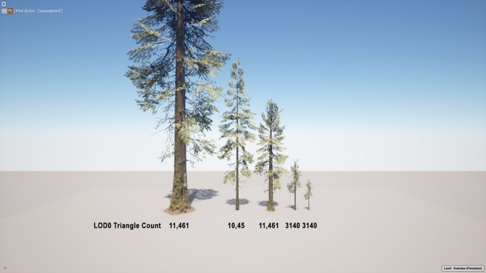UE4虚幻5 The Forest 写实迷雾森林树木游戏场景