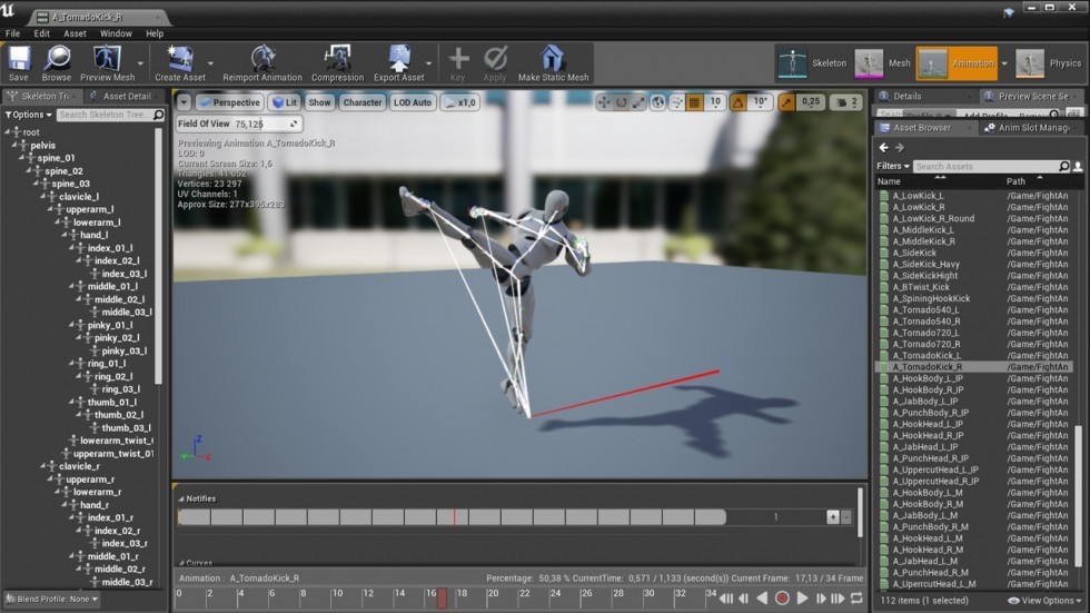 UE4虚幻5 Fight Animations Pack 打架格斗战斗动画合集