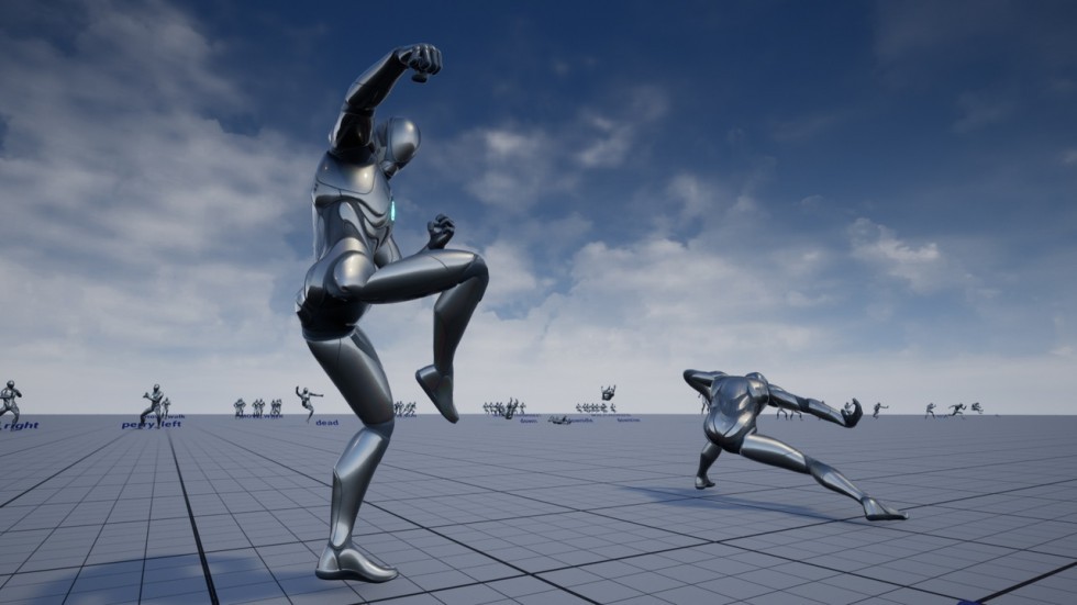 UE4虚幻5 Monk AnimSet 武僧和尚少林功夫动作动画包