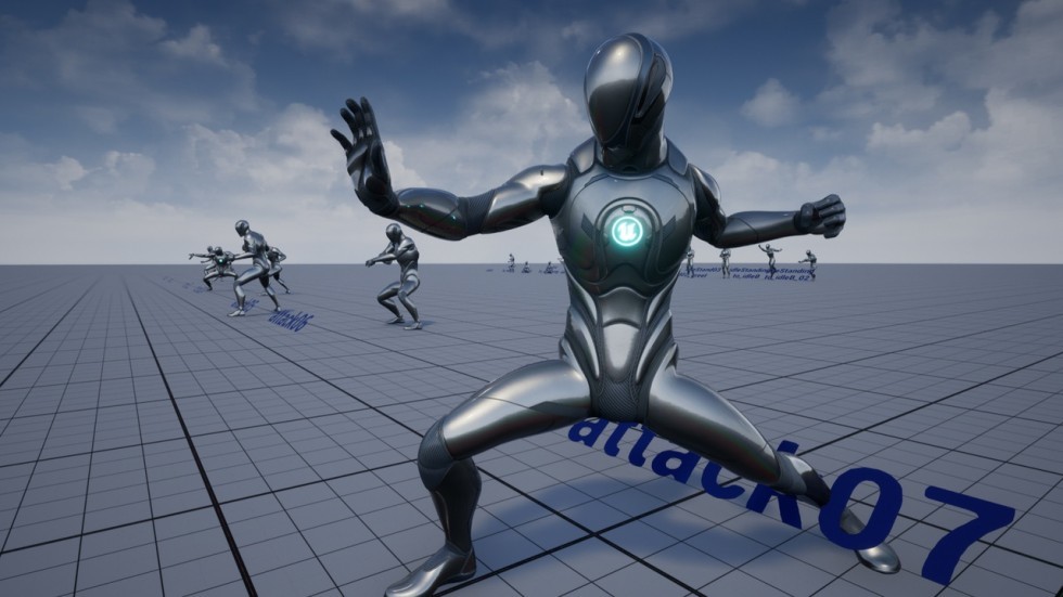 UE4虚幻5 Monk AnimSet 武僧和尚少林功夫动作动画包