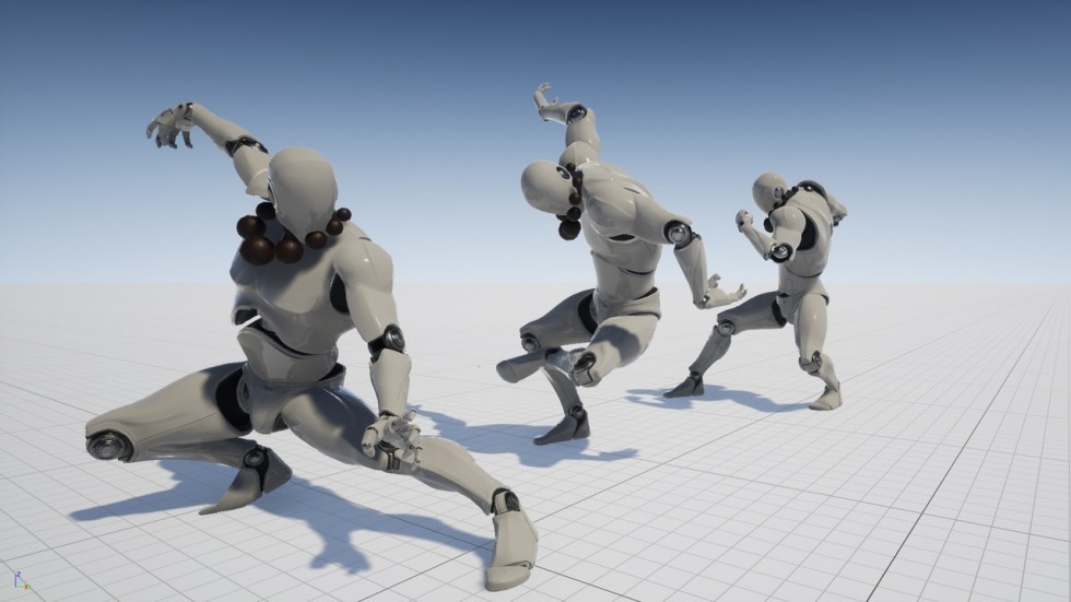 UE4虚幻5 Monk AnimSet 武僧和尚少林功夫动作动画包