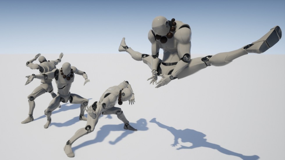 UE4虚幻5 Monk AnimSet 武僧和尚少林功夫动作动画包