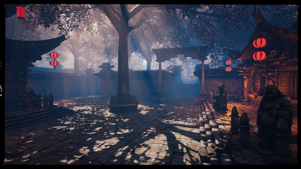 UE4虚幻5 SICKA DYNASTY 中式寺庙盘龙佛像庭院园林古建筑场景