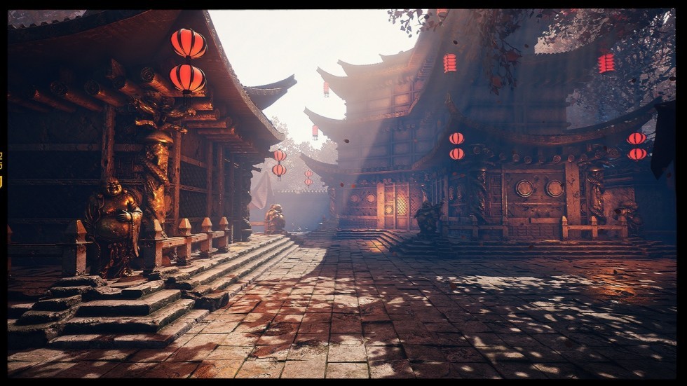 UE4虚幻5 SICKA DYNASTY 中式寺庙盘龙佛像庭院园林古建筑场景