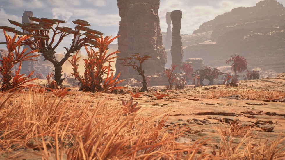 UE5虚幻5.5 Scifi Desert Biome 科幻沙漠生物群落场景