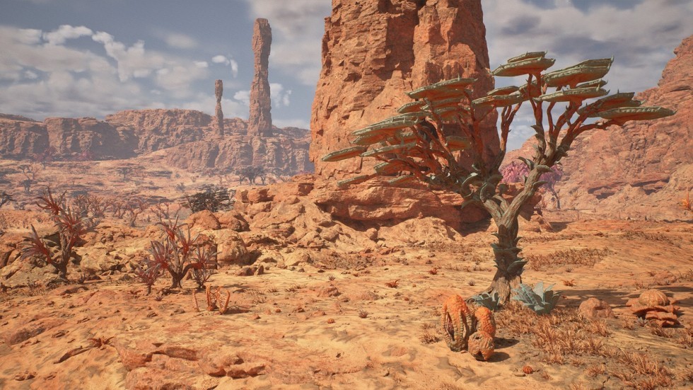 UE5虚幻5.5 Scifi Desert Biome 科幻沙漠生物群落场景