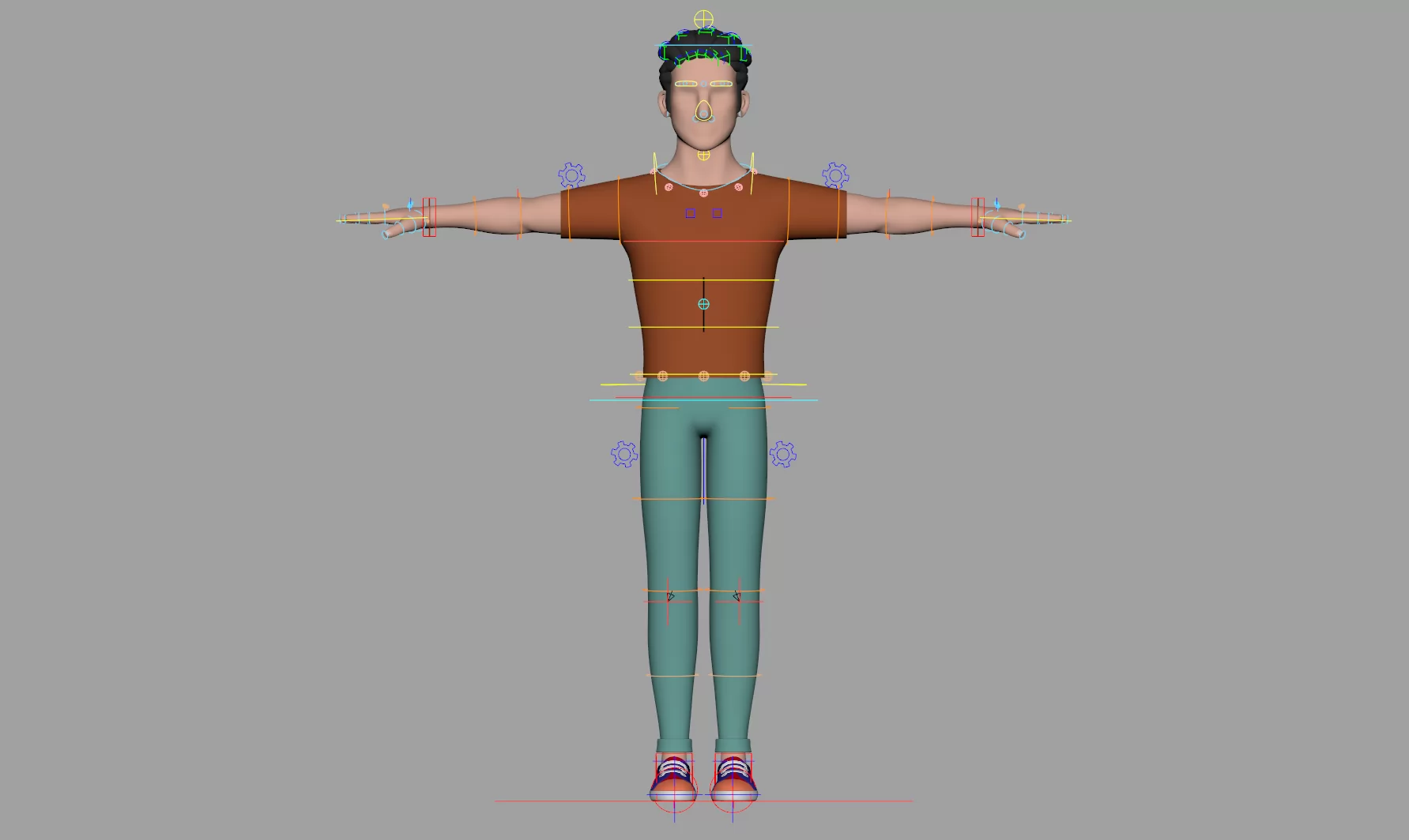 迈克斯 身体动力学（body mechanics）- Maya模型带绑定