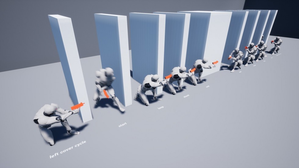 UE4虚幻5 GunFu Pistol Attacks 持枪手枪格斗打斗动画