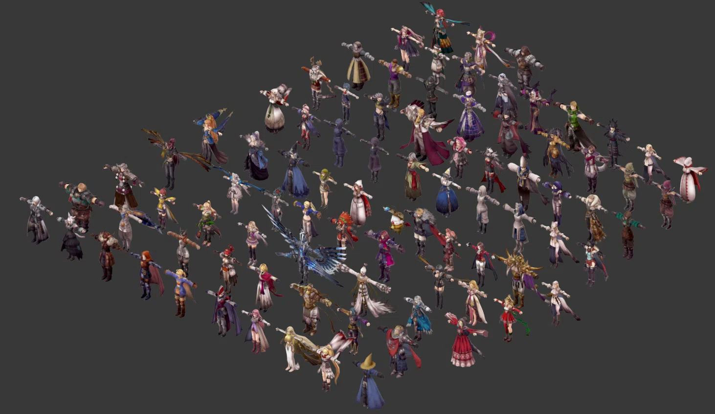 【FFBE 幻影战争】人物 怪物 武器 场景模型 角色立绘