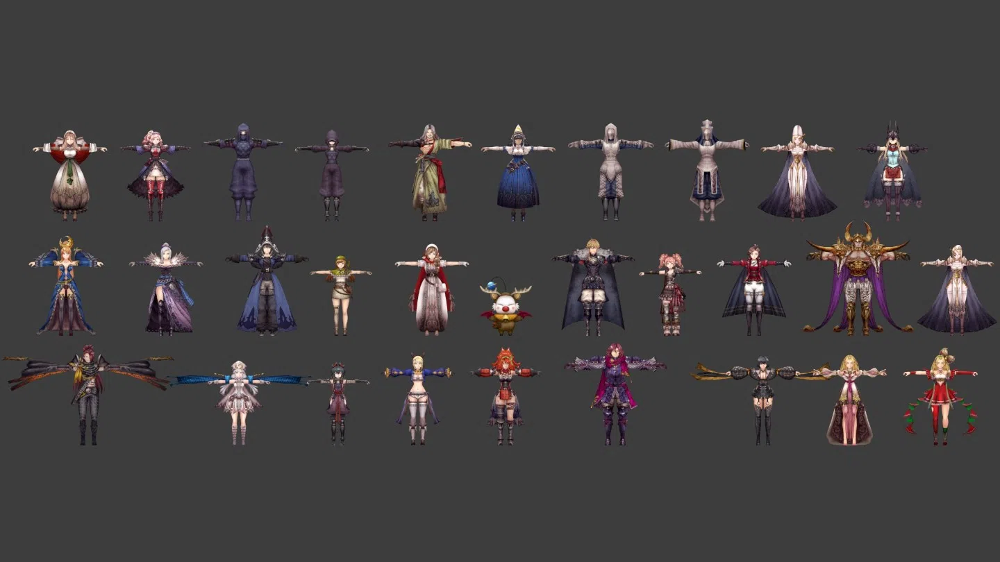 【FFBE 幻影战争】人物 怪物 武器 场景模型 角色立绘