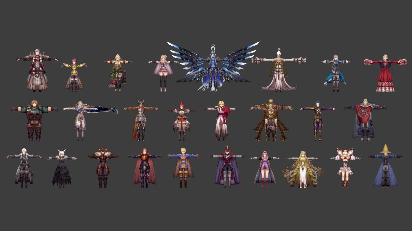 【FFBE 幻影战争】人物 怪物 武器 场景模型 角色立绘