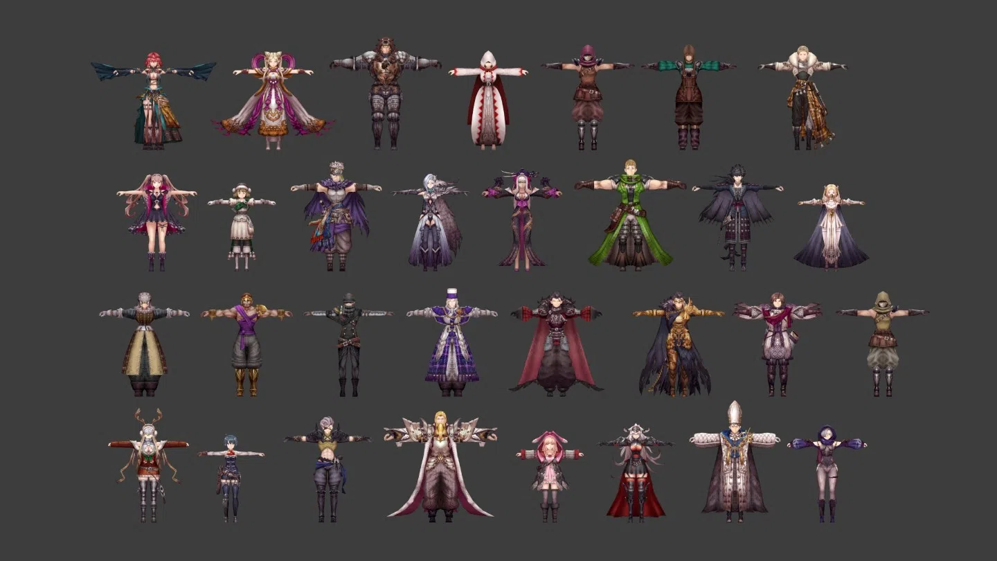 【FFBE 幻影战争】人物 怪物 武器 场景模型 角色立绘