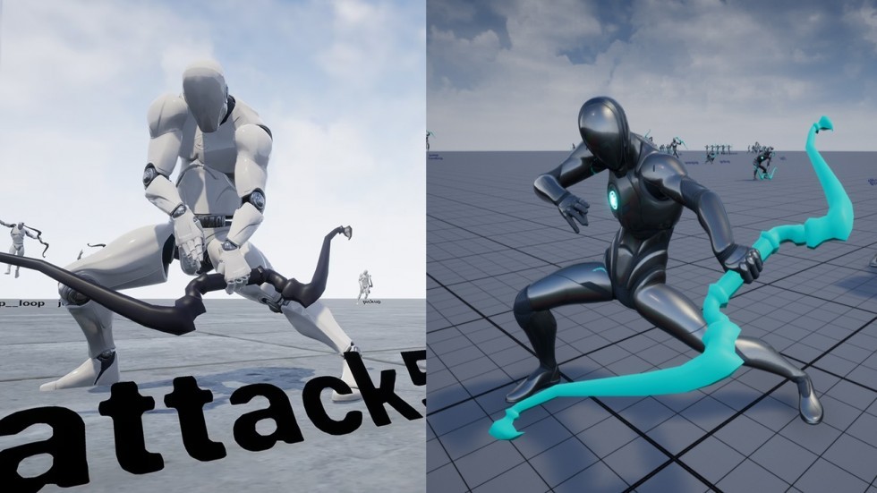 UE4虚幻5 Dynamic Archer Set 弓箭手动态射箭动画合集