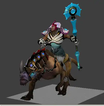 刀塔dota2 全套英雄角色模型下载 有绑定和动作 3Dmax模型 游戏美术素材
