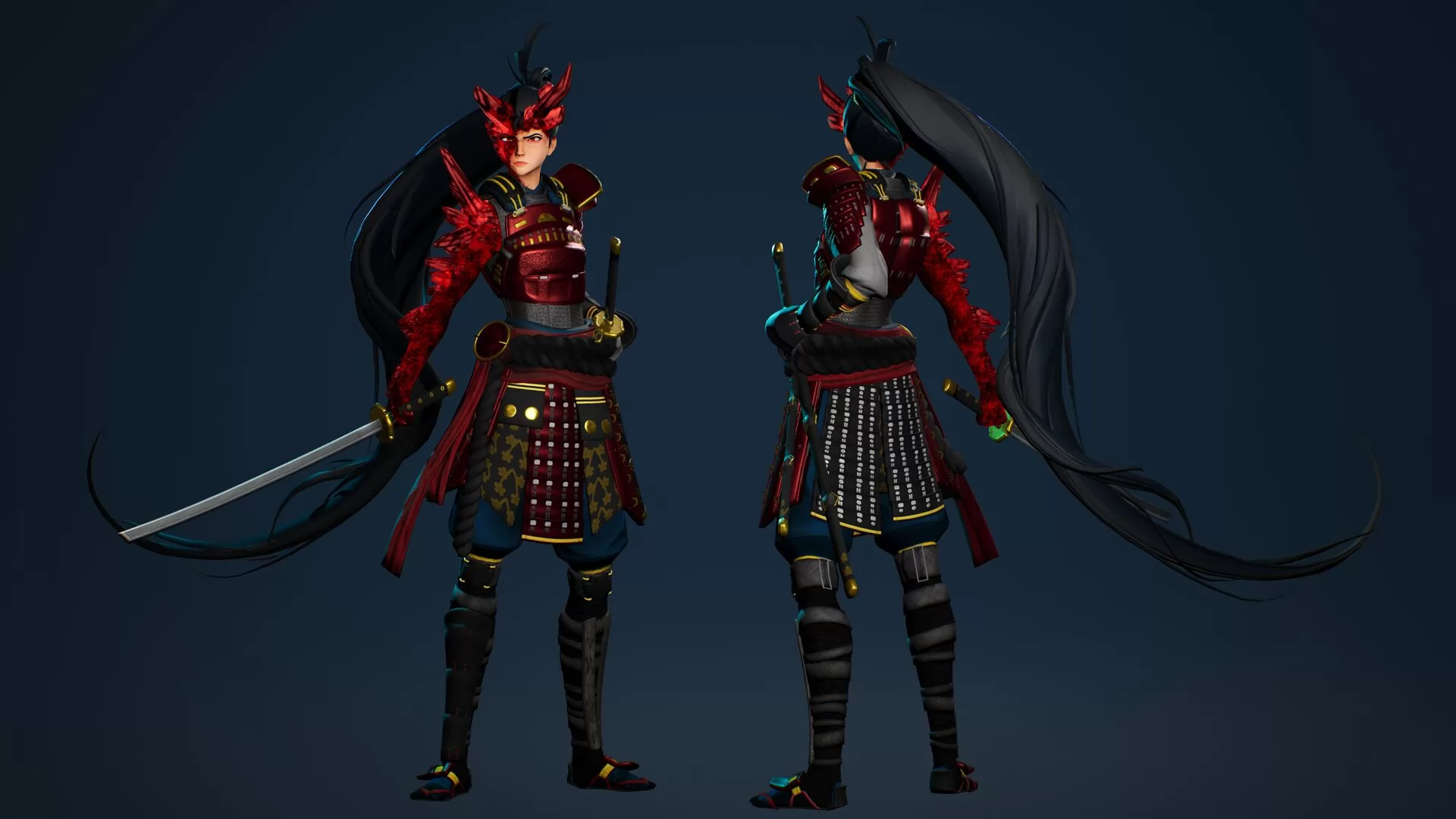 女武士3D模型