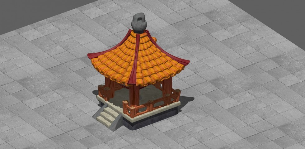 古建方亭