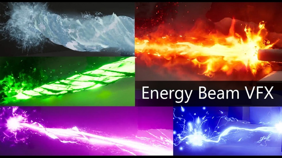 能量光束视觉粒子特效