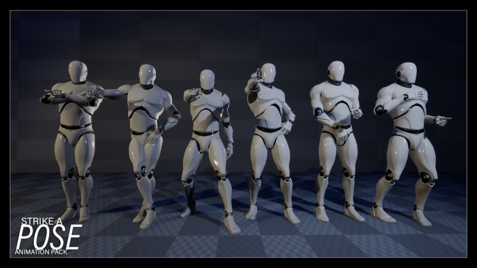 人物闲置空闲姿势动作