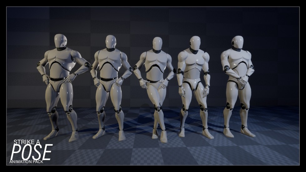 人物闲置空闲姿势动作