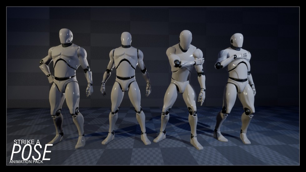 人物闲置空闲姿势动作