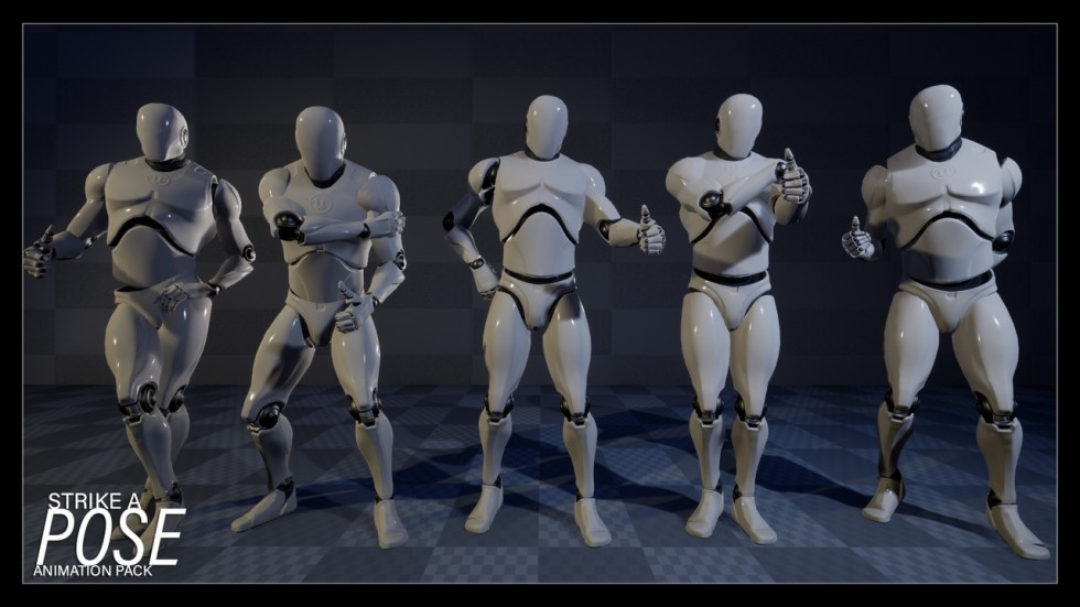 人物闲置空闲姿势动作