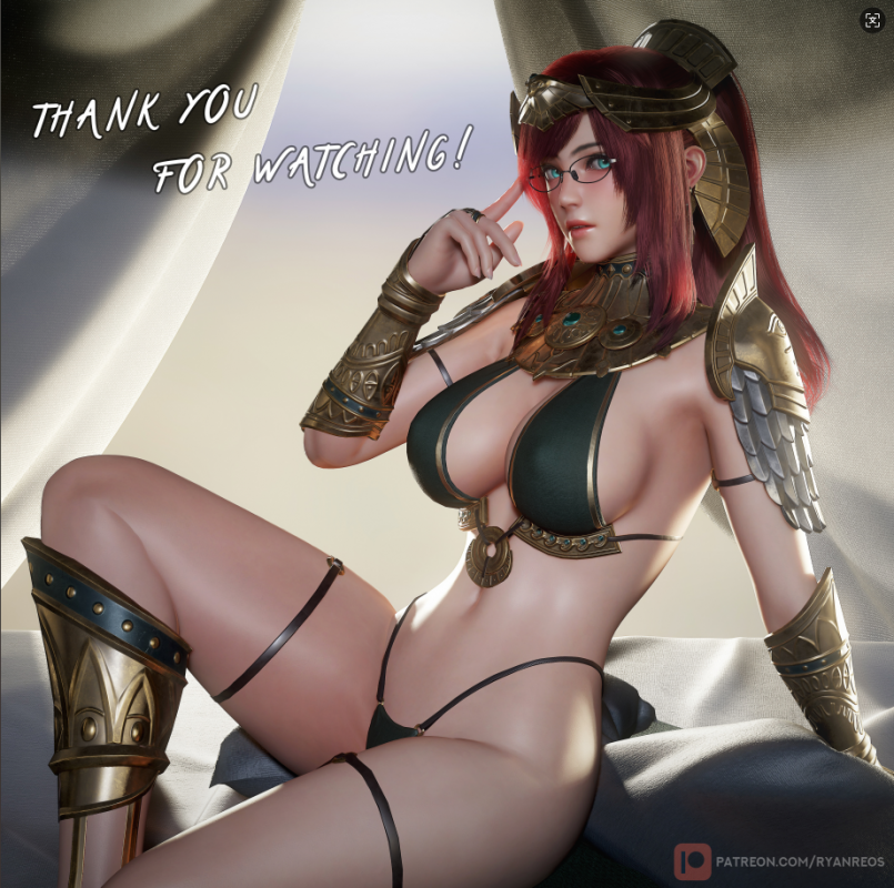 Ryanreos_人物主角模型CG角色ZB女性3D模型max绑定3D模型_PrimroseEgypt