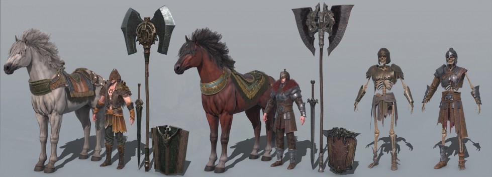 AC 怪物 骑兵 野蛮人 幽灵 骷髅 动作