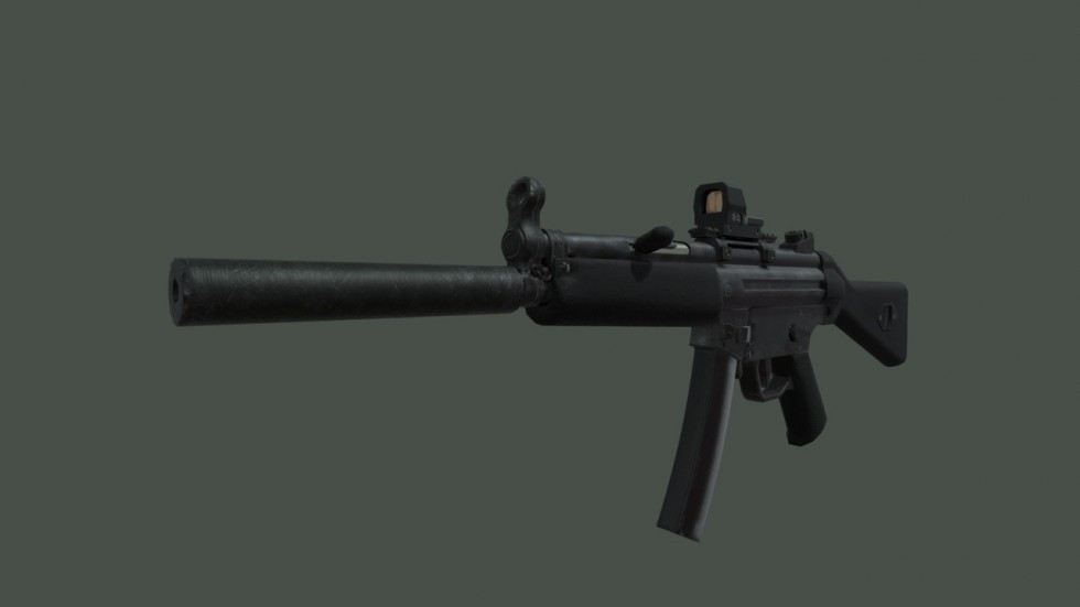虚幻4 MP5冲锋枪模型
