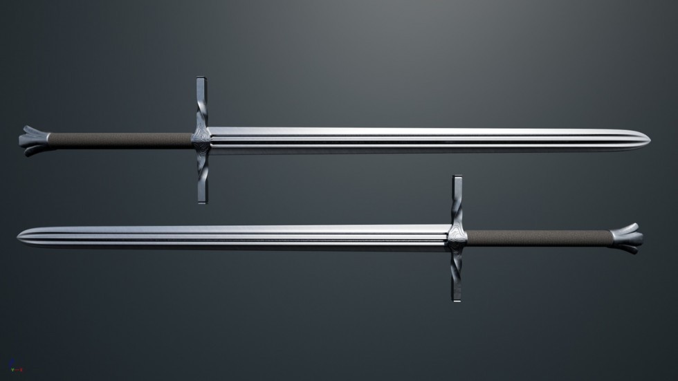 中世纪刀剑武器模型道具