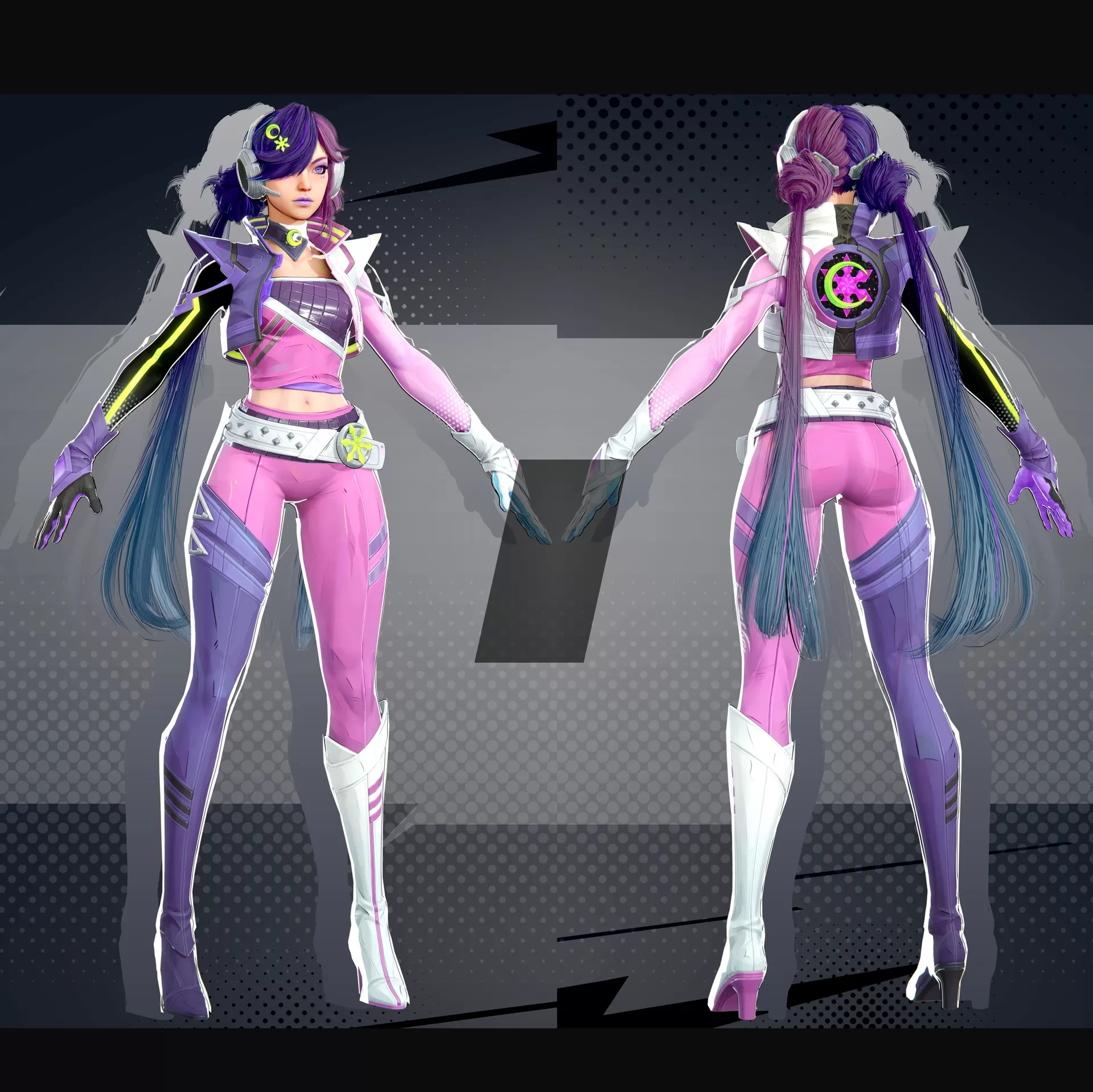 Marvel+Rivals 冰月雪花：未来2099_霓虹天籁模型