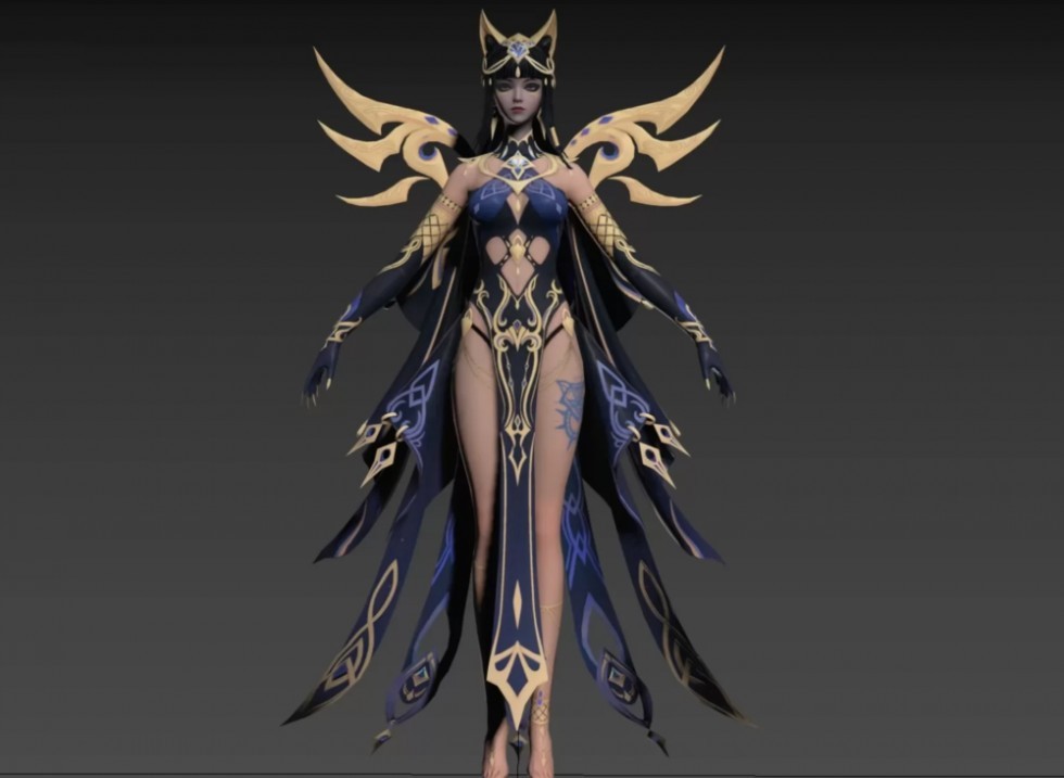 斗罗大陆魂师对决朱竹清_异域清凉皮肤 +绑定和全套游戏动画